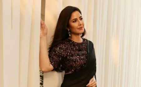 Katrina Kaif Dazzles in Black Saree at Red Sea Festival: Shares Intriguing Insights on 'Merry Christmas' and Vijay Sethupathi Duo