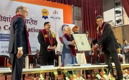 NSL Group Chairman Mandava Prabhakar Rao conferred with Honorary Doctorate