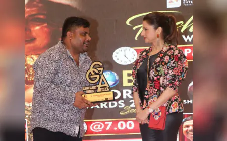 Rajinder Kumar Fazilka of Devbhoomi Honored with Global Glory Award in Star-Studded Ceremony