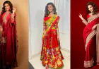 Channel Your Inner Desi Diva with These 3 Red Outfits Inspired by Seerat Kapoor This Navratri!