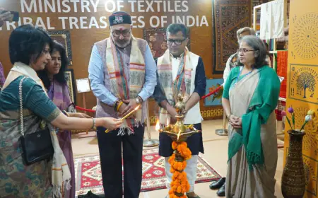 Textile Pavilion inaugurated at 43rd IITF,  Pragati Maidan by Hon’ble Textiles Minister on 16th Nov