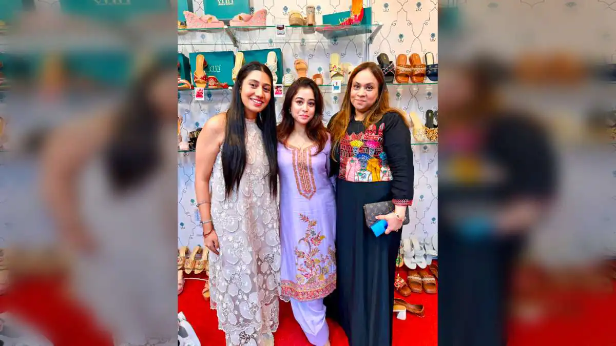 Megha Sharma attends House of Vitti India exhibition with Chitra Vakil Sharma, explores festive and wedding collections