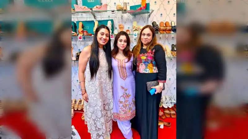 Megha Sharma attends House of Vitti India exhibition with Chitra Vakil Sharma, explores festive and wedding collections